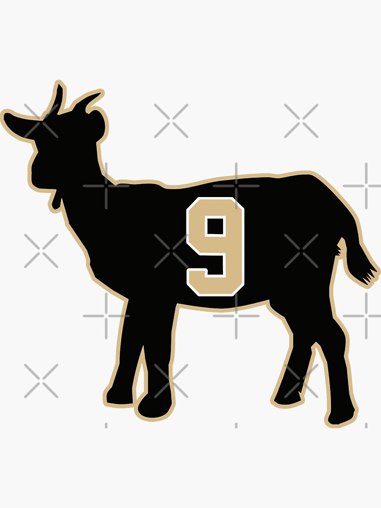 Brees GOAT 9 Black Vintage T-shirt by Official Goat Gear