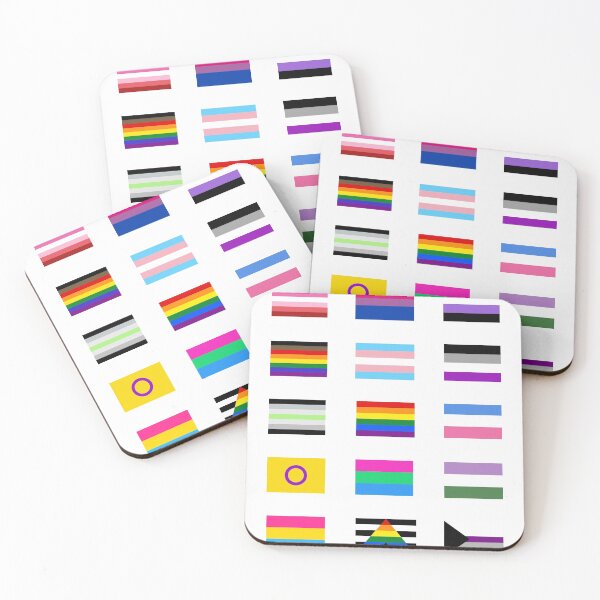 Item preview, LGBTQ Pride Flags Sticker Pack. LGBTQ Flags designed and sold by Subtle Pride Shop.