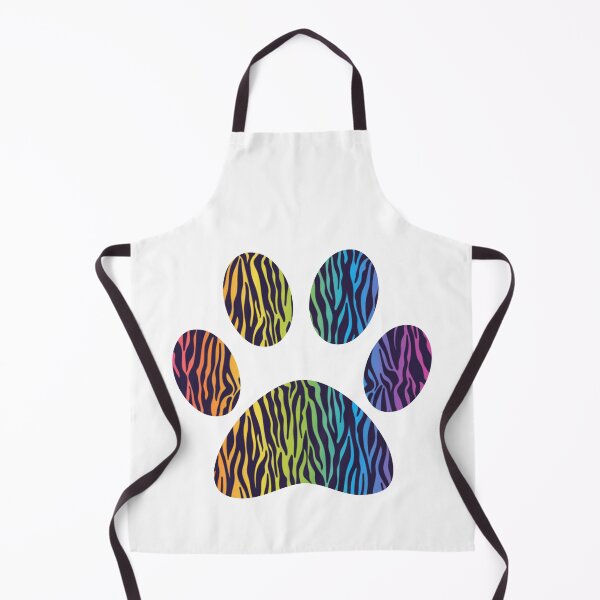 Item preview, Cute Rainbow Tiger Striped Dog Paw designed and sold by IslandDrip.