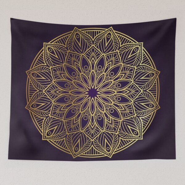 Aperçu de l'œuvre Mandala doré créée et vendue par IshitaPoint.