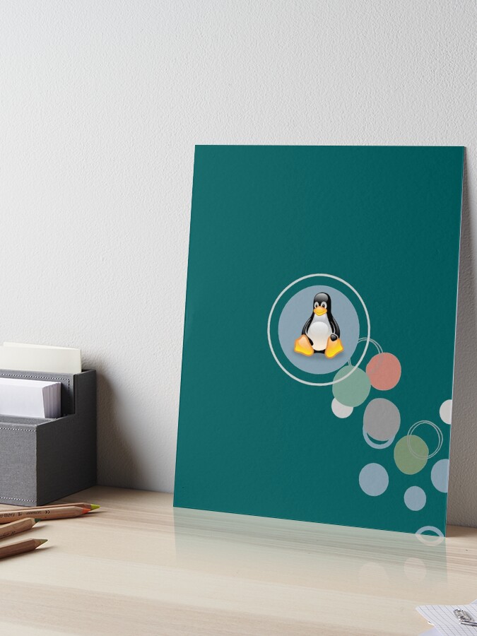linux, logo,Penguin Android logo Art Board Print