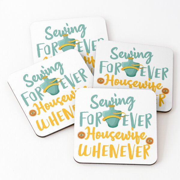 Item preview, Sewing Forever Housewife Whenever | Humorous Sewing designed and sold by Dancing Dolphin Crafts.