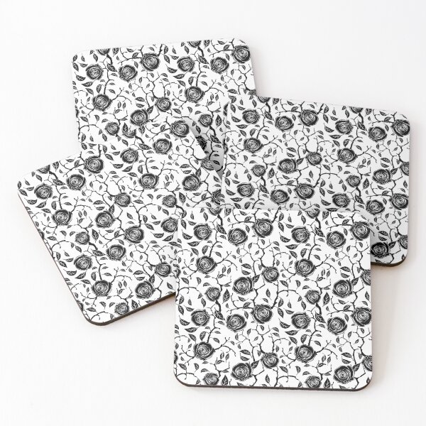 Item preview, Black Rose Pattern, Black Rose Seamless Pattern, Black Rose Pattern Design   designed and sold by graphic-genie.