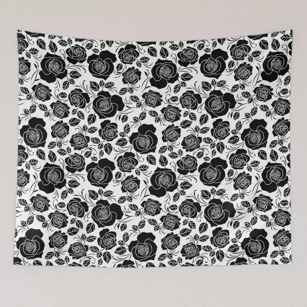 Item preview, Black Rose Pattern, Black Rose Seamless Pattern, Black Rose Pattern Design   designed and sold by graphic-genie.