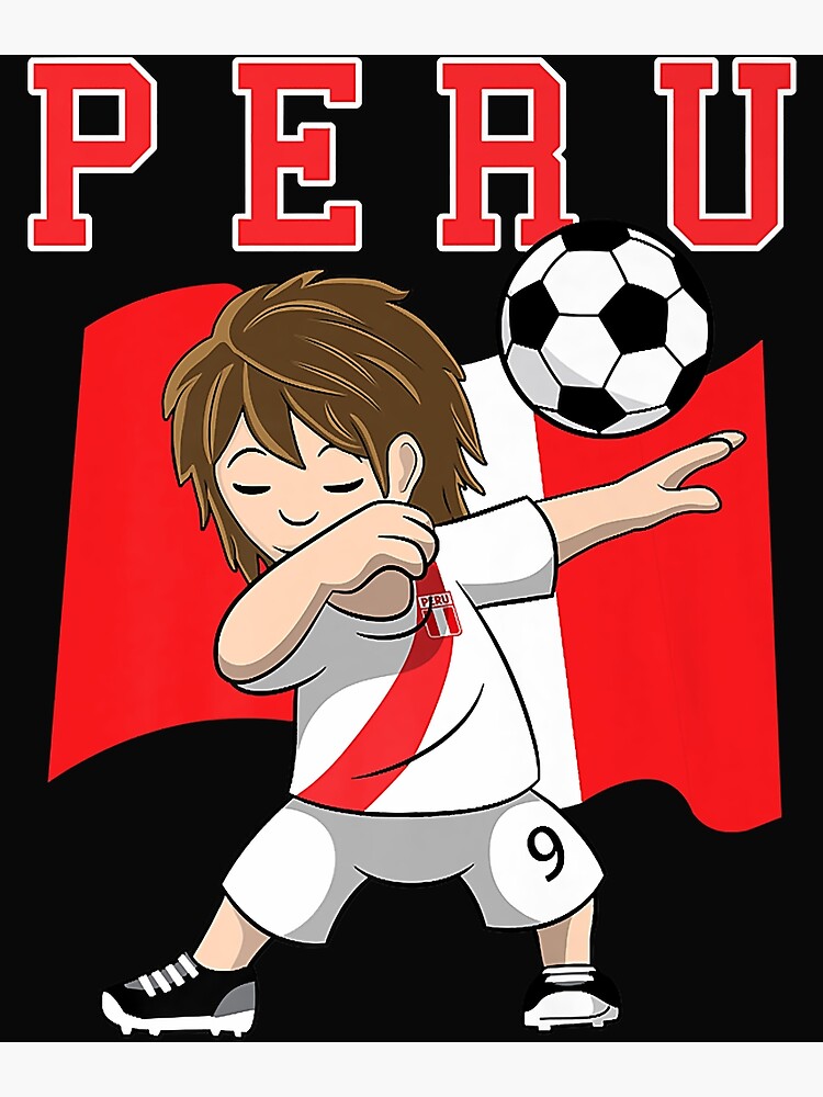 Dabbing Soccer Boy Peru Jersey Shirt - Peruvian Football Dabbing Soccer Boy Peru Jersey Shirt - Peruvian Football