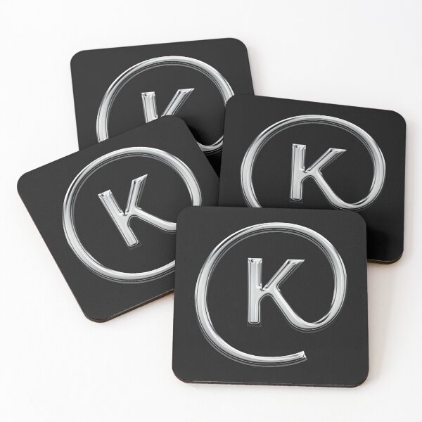 Item preview, Capital K in an @ sign designed and sold by Logo-stick.