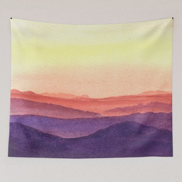 Item preview, Misty Mountains Sunset designed and sold by Yorda Creative.