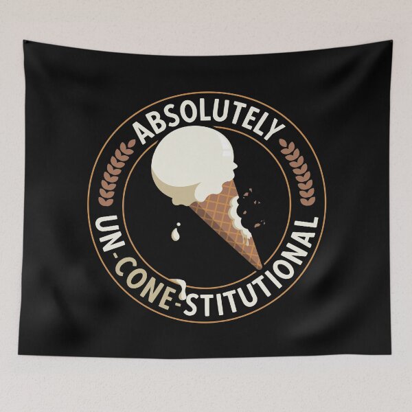 Item preview, Ice Cream Puns | Absolutely Unconestitutional | Absolutely Unconstitutional | Funny Ice Cream Quotes designed and sold by DrawingBoard.