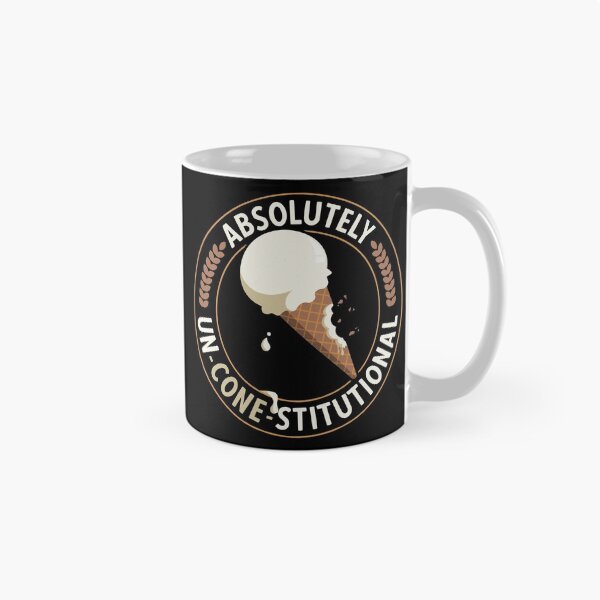 Item preview, Ice Cream Puns | Absolutely Unconestitutional | Absolutely Unconstitutional | Funny Ice Cream Quotes designed and sold by DrawingBoard.