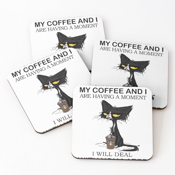 Item preview, My Coffee And I Are Having A Moment - Funny Cat designed and sold by justmint7814.