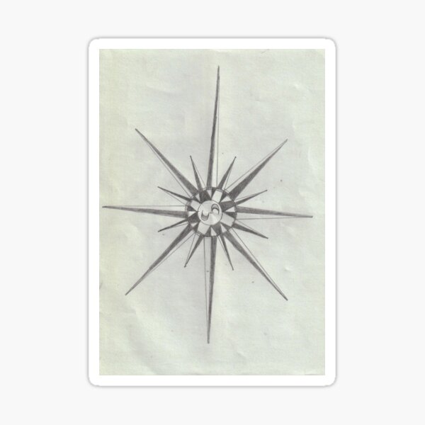 Geometrical Star Shape Sticker