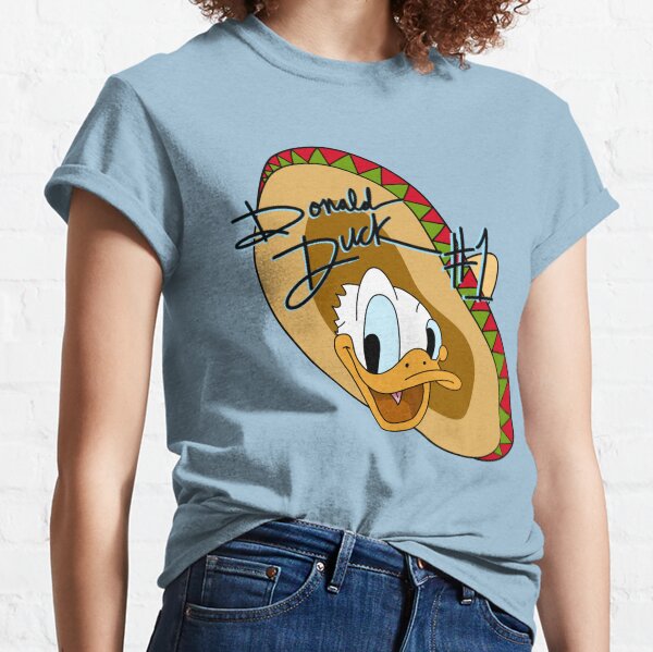 Donald Duck mit Unterschrift (Die drei Caballeros) Classic T-Shirt