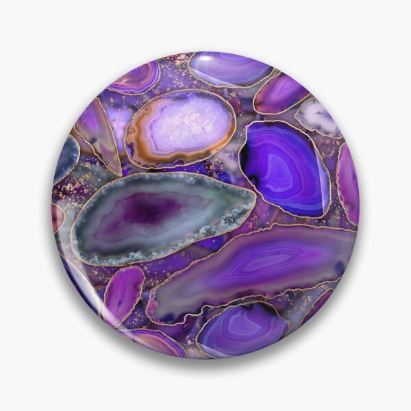 Item preview, Geodes crystal pattern - Purple and Violet  designed and sold by k9printart.