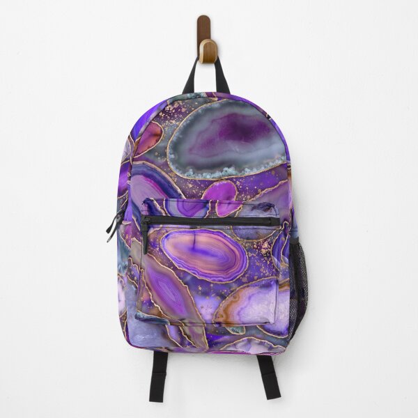 Item preview, Geodes crystal pattern - Purple and Violet designed and sold by k9printart.