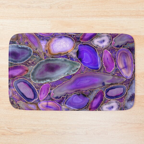 Item preview, Geodes crystal pattern - Purple and Violet  designed and sold by k9printart.