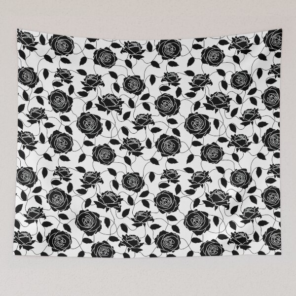 Item preview, Black Rose Pattern, Black Rose Seamless Pattern, Black Rose Pattern Design   designed and sold by graphic-genie.
