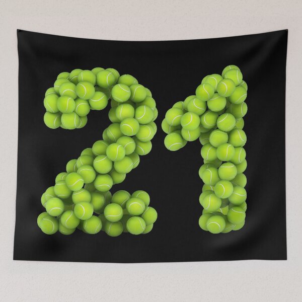 Artikelvorschau, Tennisspieler Nummer 21 - Tennis Sports 21 Game Set Match entworfen und verkauft von elhefe.