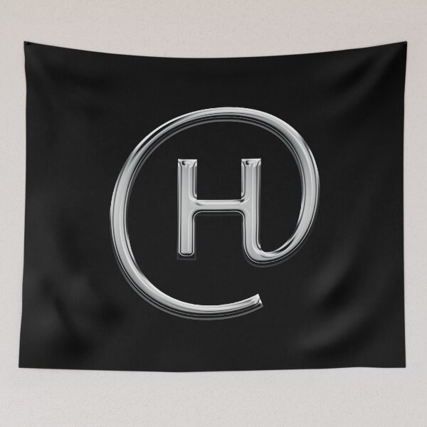 Item preview, Capital H in an @ sign designed and sold by Logo-stick.