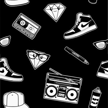 Artwork thumbnail, Old Skool Hip Hop Design by battlerapgear
