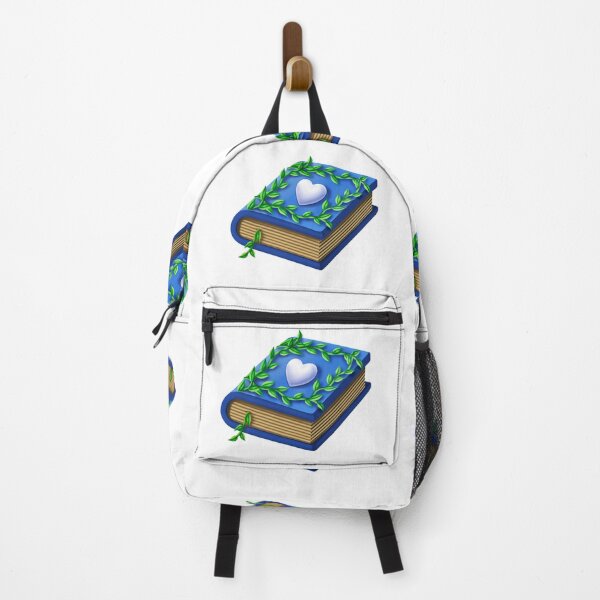 Item preview, a painted blue closed book with leaves and a heart on its cover designed and sold by nataliavavilina.