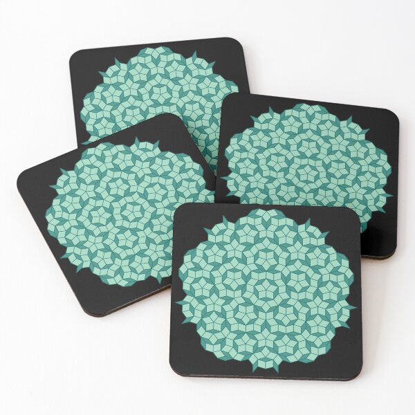 Item preview, Aperiodic tiling - Light and dark teal designed and sold by rahilvalani.