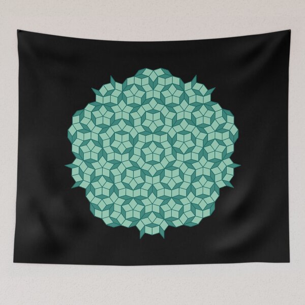 Item preview, Aperiodic tiling - Light and dark teal designed and sold by rahilvalani.