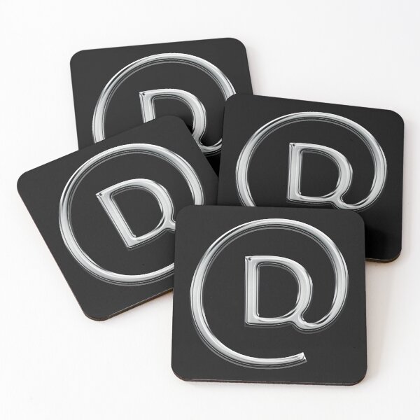 Item preview, Capital D in an @ sign designed and sold by Logo-stick.