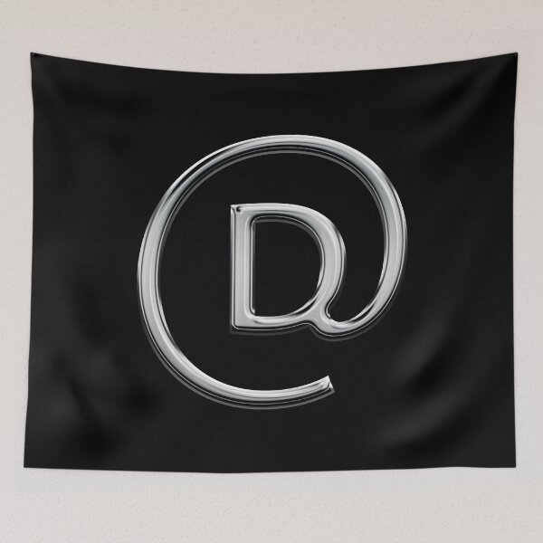 Item preview, Capital D in an @ sign designed and sold by Logo-stick.