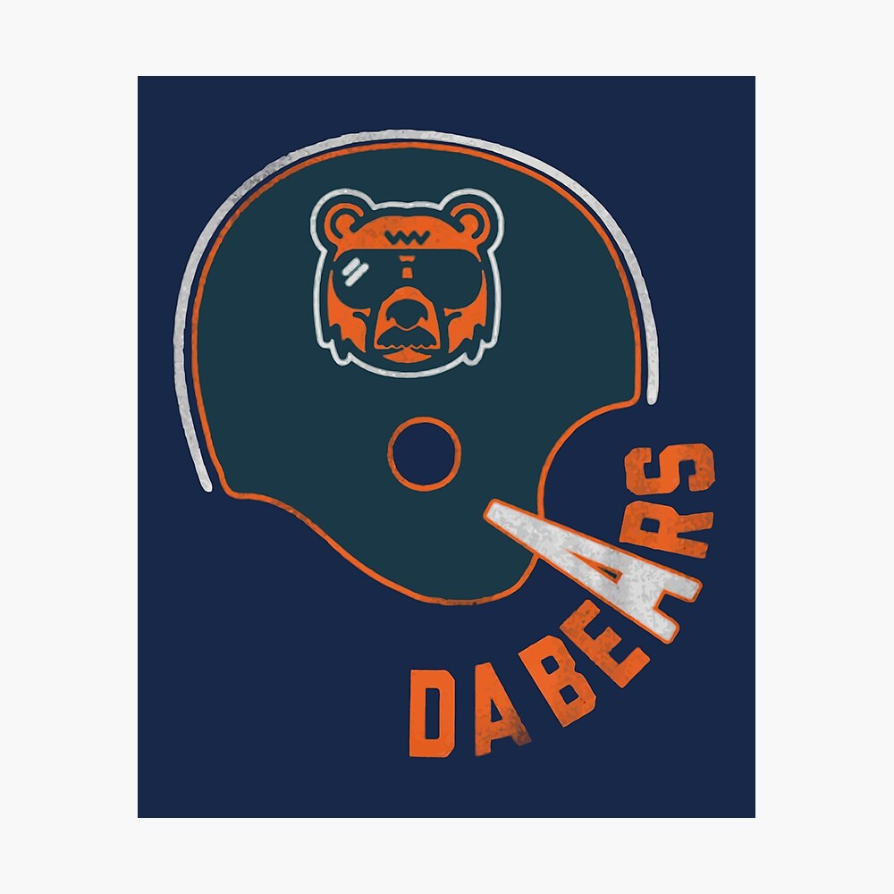 Da Bears Helmet - Mike Ditka Chicago Bears NFL Football Inspired Poster  for Sale by AfrocentricTees