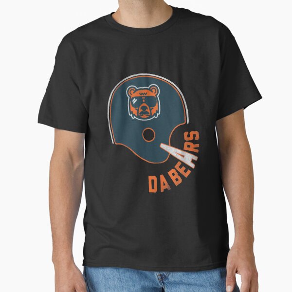 Aperçu de l'œuvre Casque Da Bears - Mike Ditka inspiré du football américain des Chicago Bears de la NFL créée et vendue par AfrocentricTees.