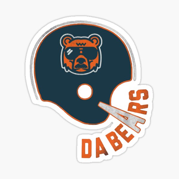 Oval DA Bears Sticker Decal (Football Sticker Decal ic Chicago Fan Ditka)  Size: 3 x 5 inch c