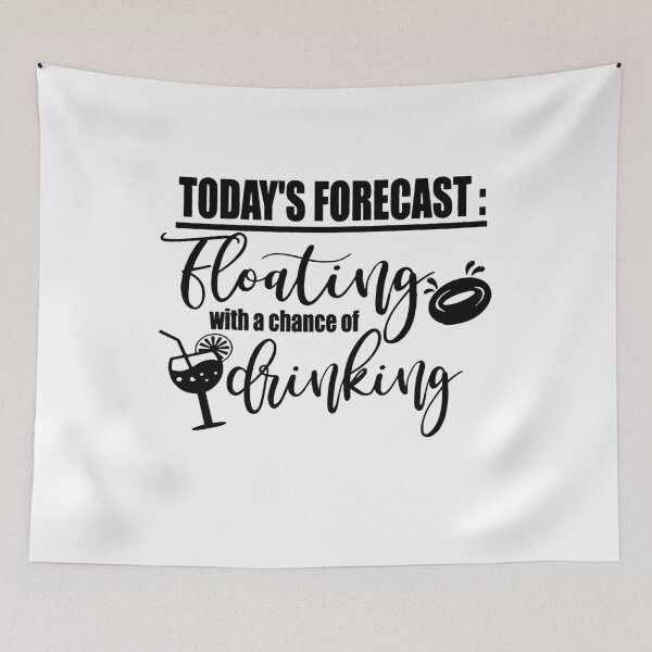Item preview, Find Floating with a chance of drinking tank top - floating tank top- group float trip tanks - float trip tanks - cute float tank tops - drinking designed and sold by AfrocentricTees.