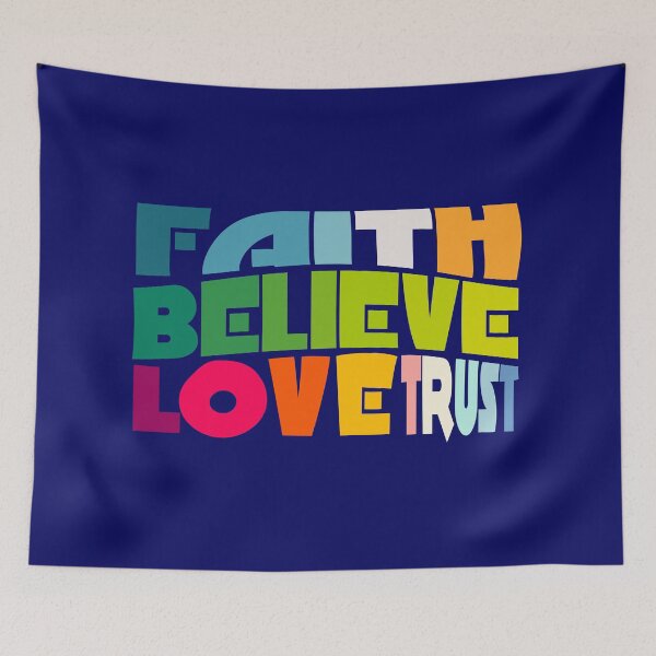 Item preview, Faith Believe Love Trust designed and sold by DAFIN.