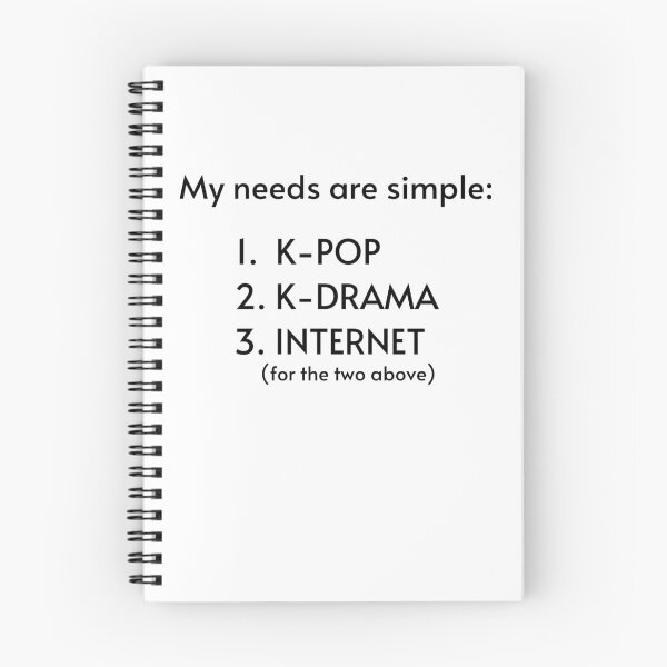 Item preview, My needs are simple (k-pop, k-drama) designed and sold by ValAndVanya.