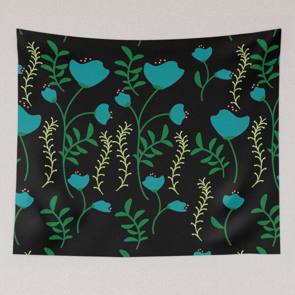Item preview, Blue Floral Pattern designed and sold by jaekindacray.
