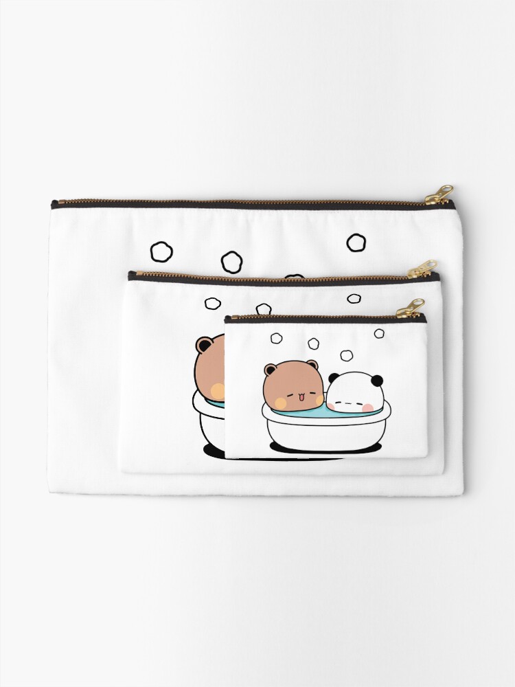 Bear and Panda Bubu Dudu Bath Zipper Pouch for Sale by theneurocyclist