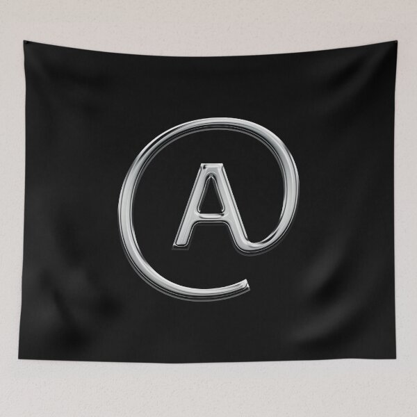 Item preview, Capital A in an @ symbol designed and sold by Logo-stick.