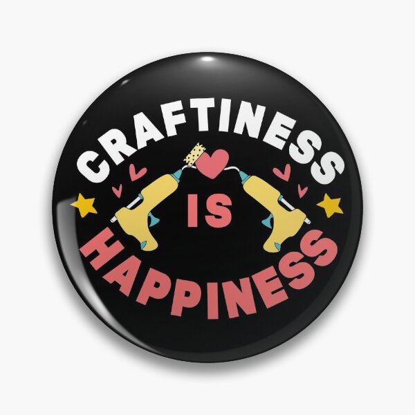 Item preview, Craftiness is Happiness | Happy Crafter  designed and sold by Dancing Dolphin Crafts.