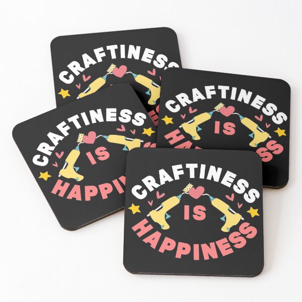 Item preview, Craftiness is Happiness | Happy Crafter  designed and sold by Dancing Dolphin Crafts.