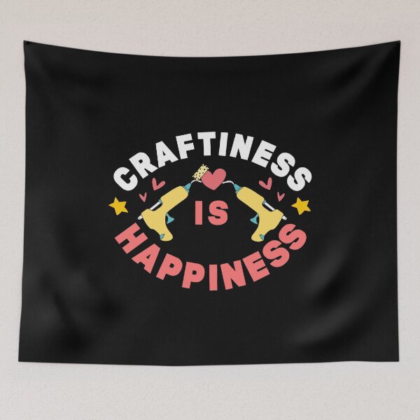 Item preview, Craftiness is Happiness | Happy Crafter  designed and sold by Dancing Dolphin Crafts.