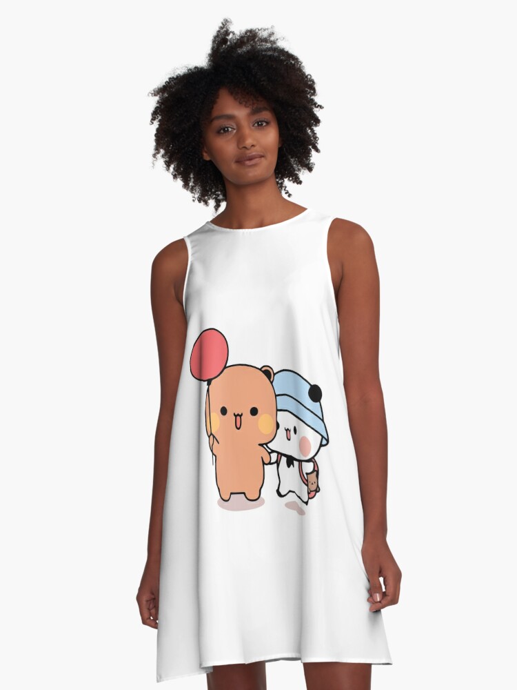 Bear and Panda Bubu Dudu Balloon A-Line Dress for Sale by theneurocyclist