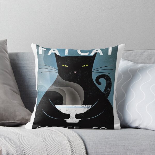 Item preview, black fat cat coffee designed and sold by michellewbe.