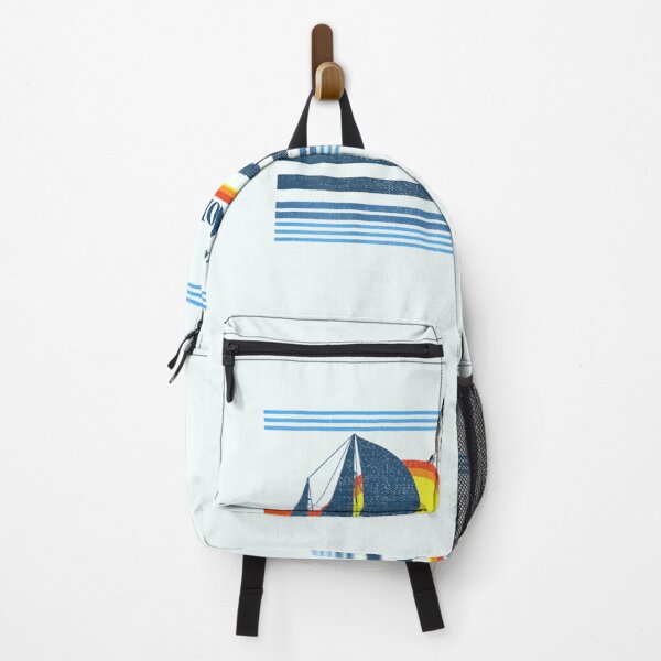 Item preview, California beach Retro 70s 80s 90s Sailing Boat Sunset Surf designed and sold by qrduubp320.