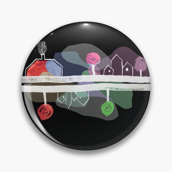 Item preview, Little Village by the Road at Night "Paper Drawings/Paintings"  designed and sold by Istvan Ocztos.