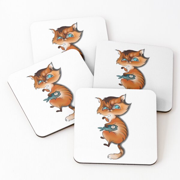 Item preview, Suspicious cat and fish designed and sold by TWOmieArt.