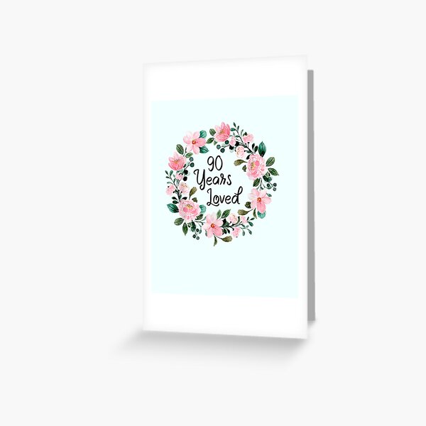 Cartes De Vœux Sur Le Theme 90e Danniversaire Redbubble
