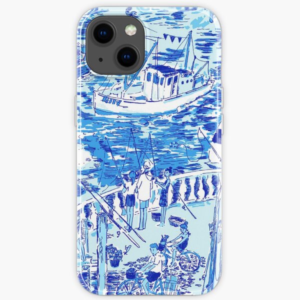 The Blue Lily Sea iPhone Soft Case