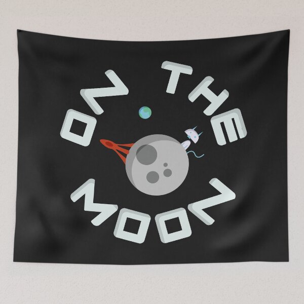 Item preview, On The Moon With Th Alien Space Rocket designed and sold by On-The-Roof.
