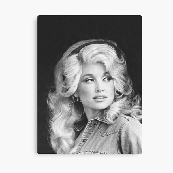 vintage black white potrait Canvas Print