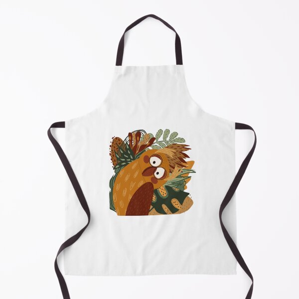 Item preview, A cheerful owl in tropical leaves designed and sold by Nadyafilin.